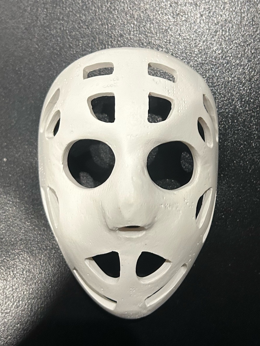 Mini Tony Esposito goalie mask for display